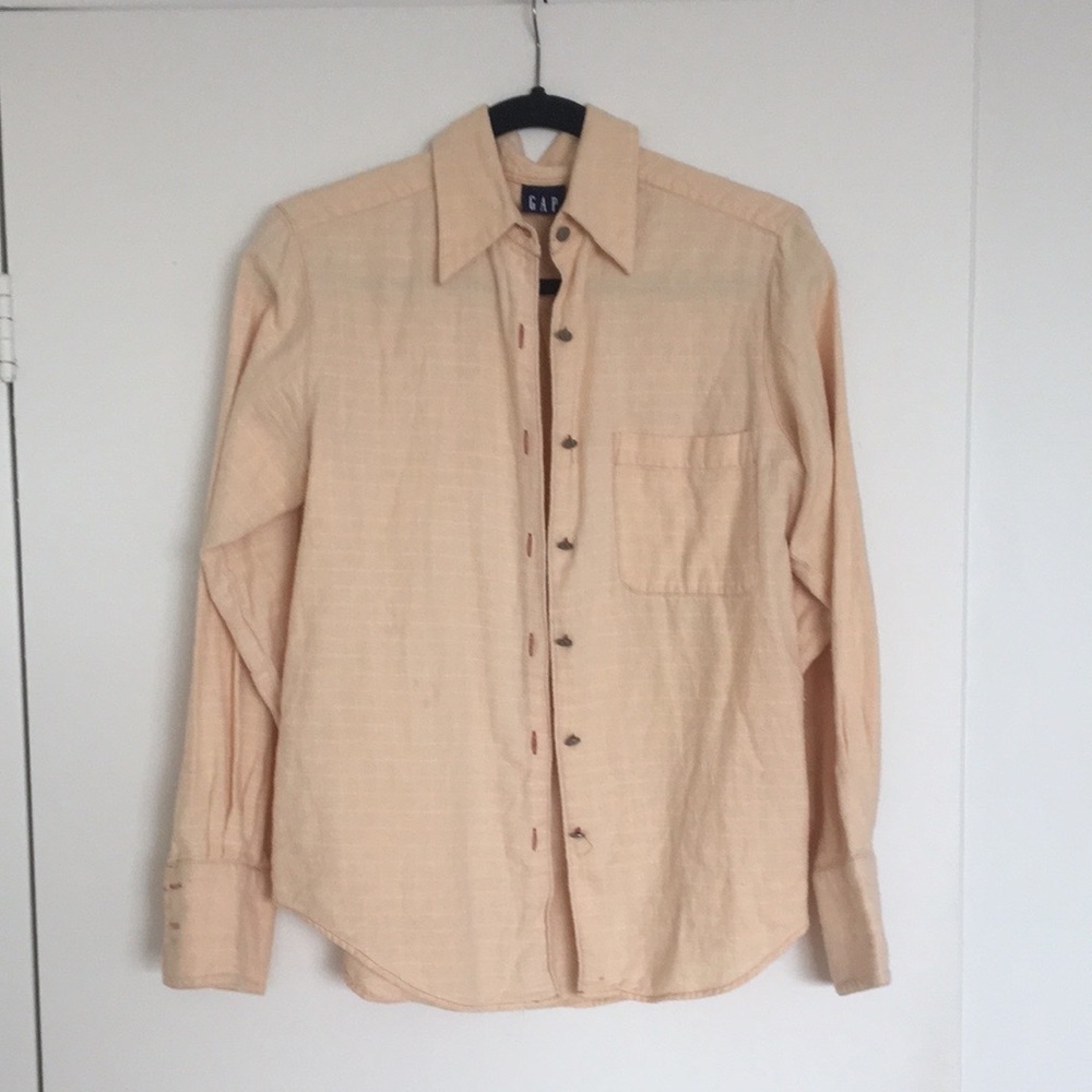 Yellow tan flannel